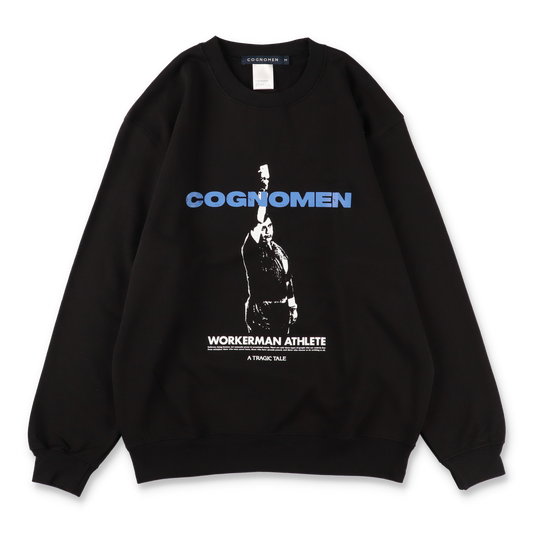 COGNOMEN WORKER-MAN ATHLETE SWEAT SHIRT Black - 正面