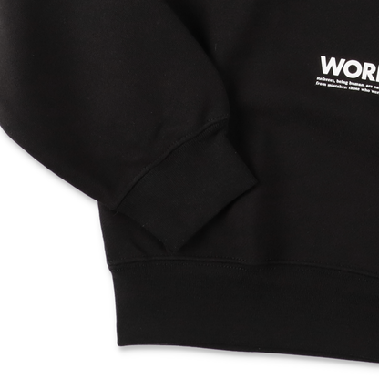COGNOMEN WORKER-MAN ATHLETE SWEAT SHIRT Black - 袖口ディテール