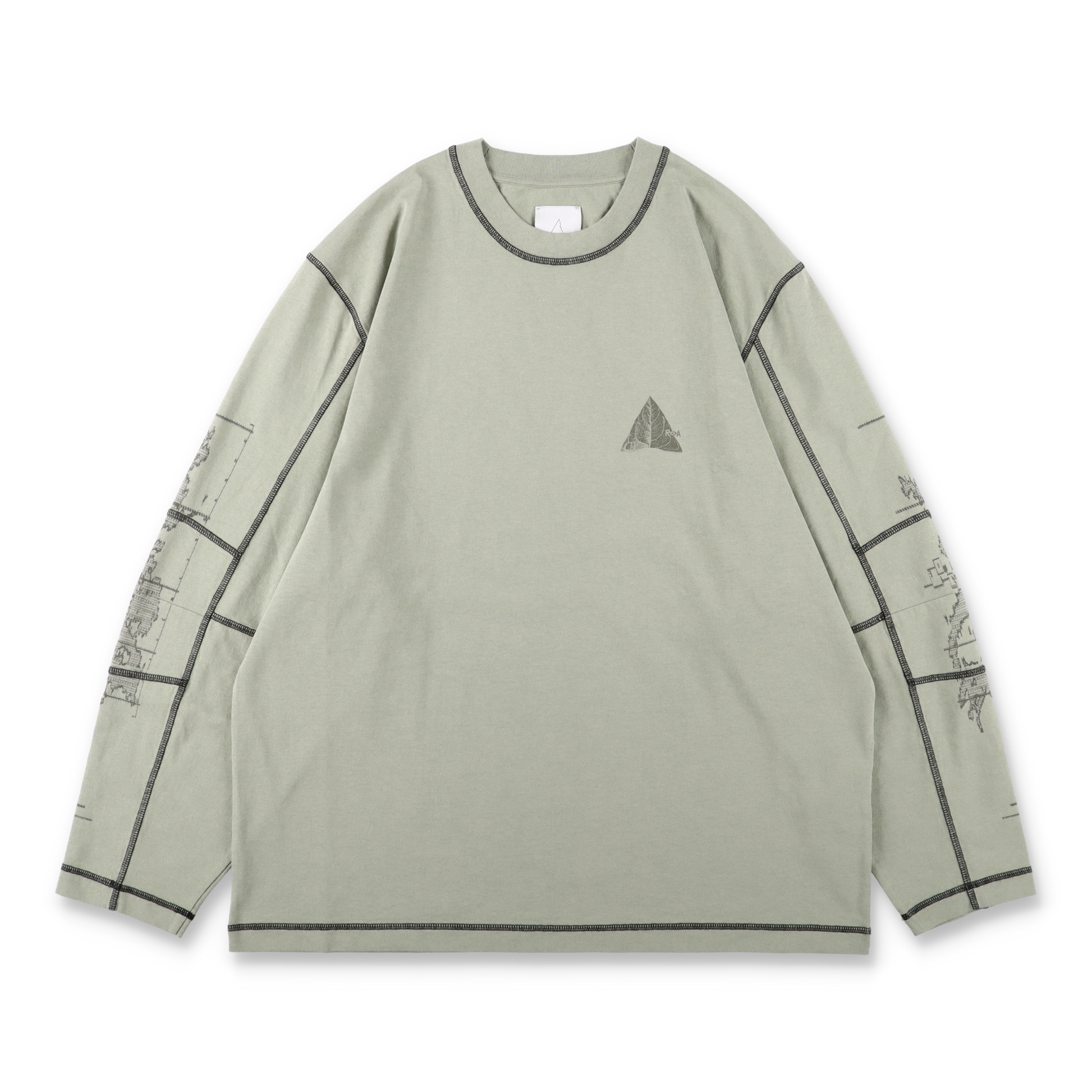 ROA NEOLITH Stitch Organic Long Sleeve Pale Green 正面