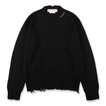 MARNI Twisted Crewneck Sweater Black【GCMG0210A0】(N)