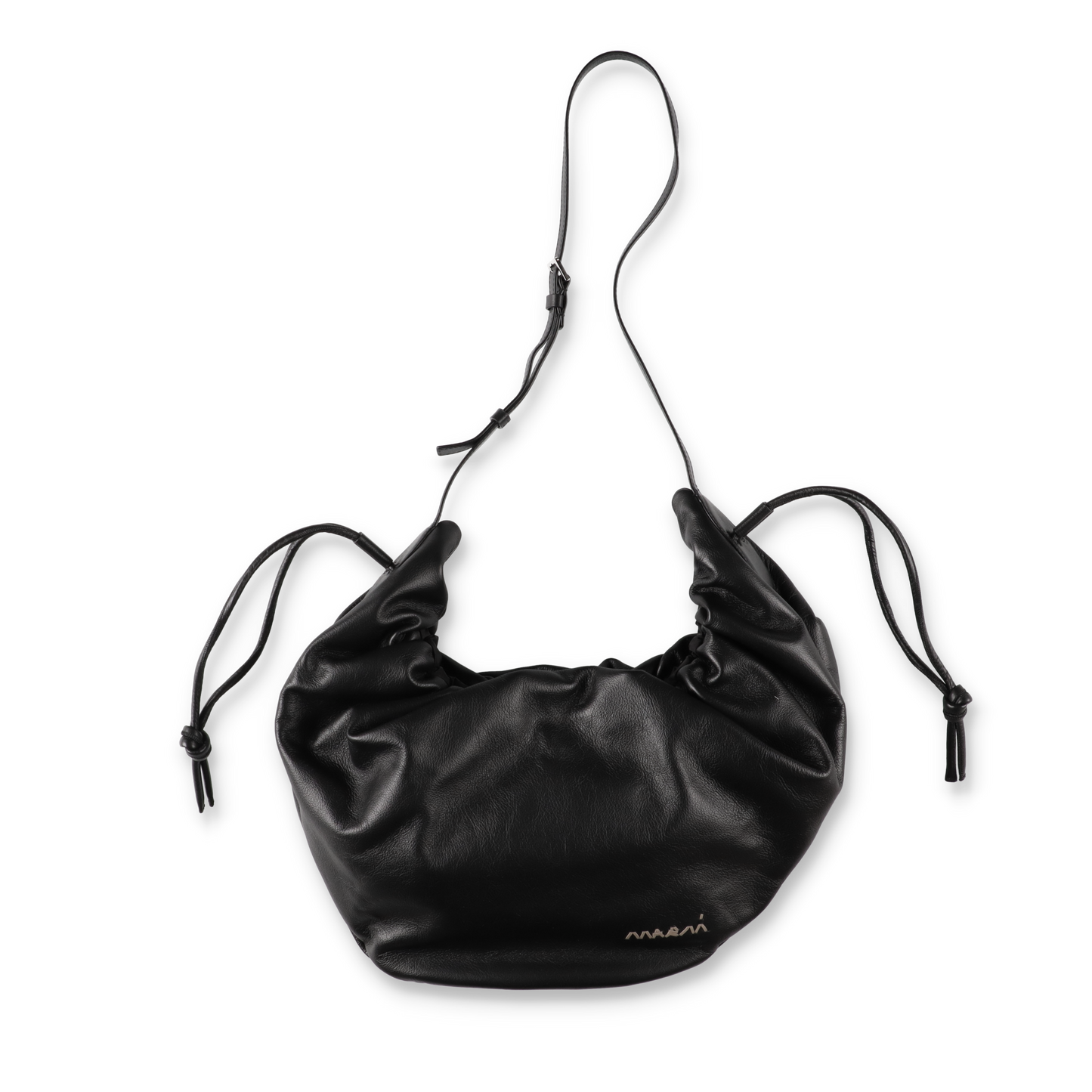 MARNI SCRUNCHIE HOBO SMALL BLACK【SBMQ0155U0】(N)