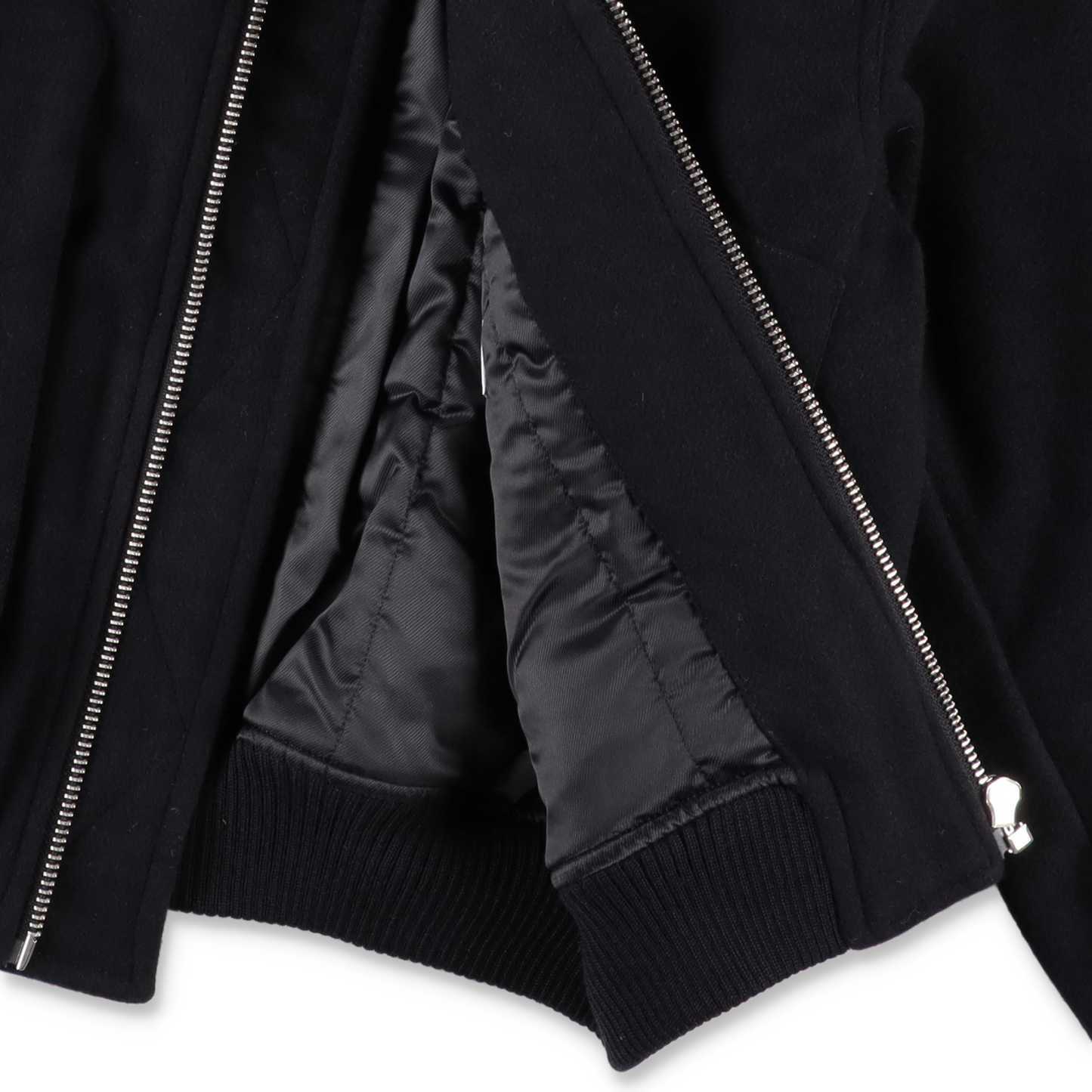 SUNFLOWER WOOL BOMBER NAVY　裏地