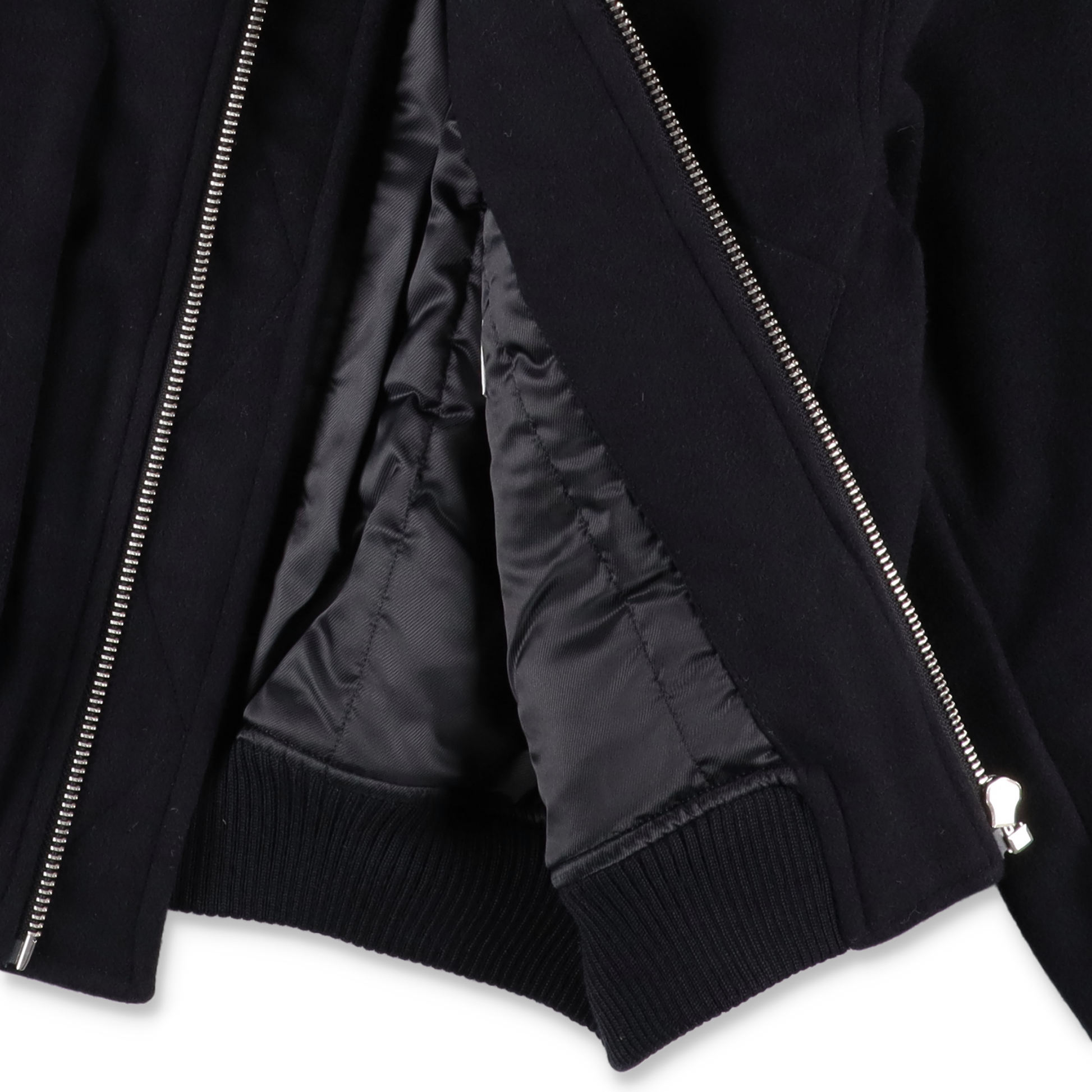 SUNFLOWER WOOL BOMBER NAVY　裏地