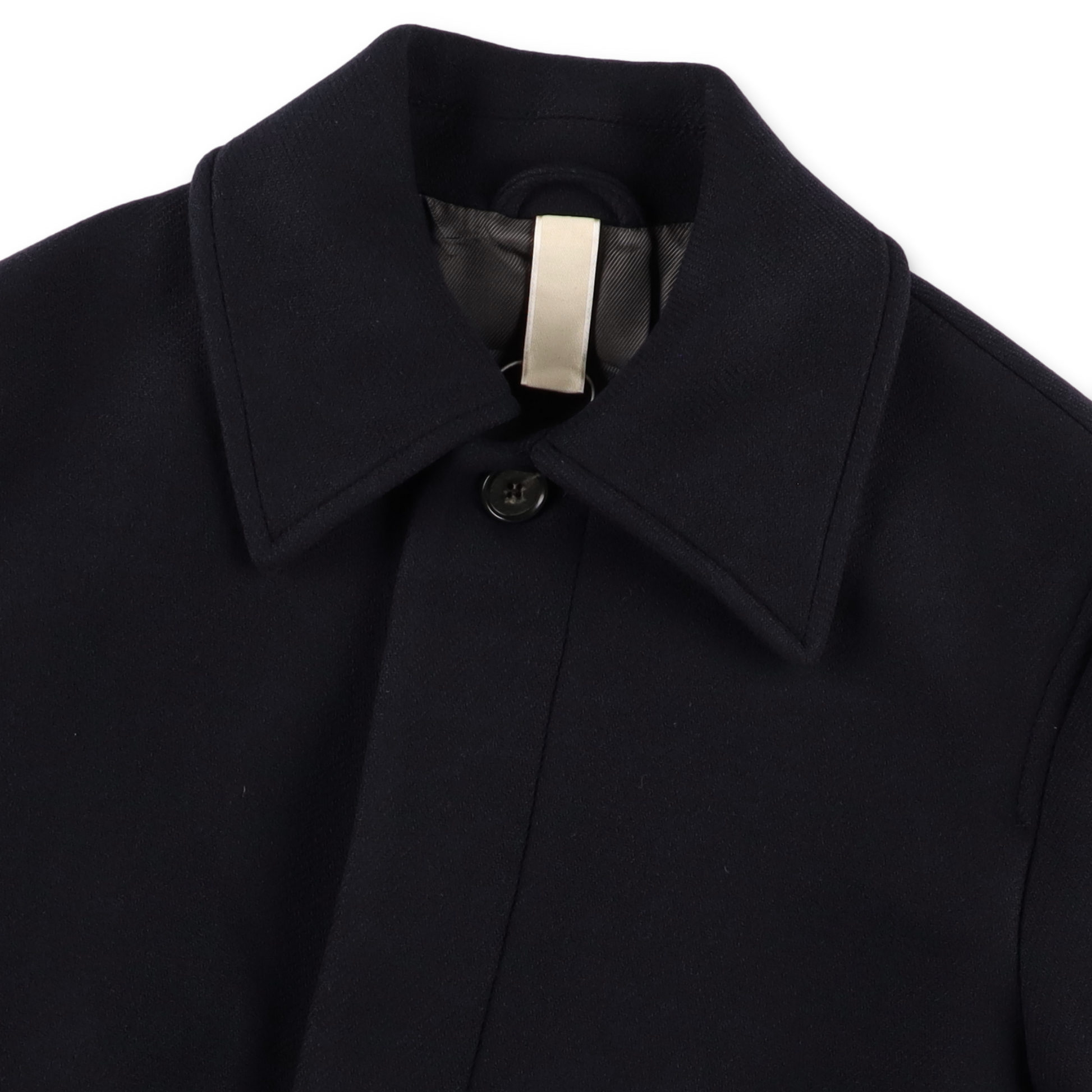 SUNFLOWER WINTER COAT NAVY首元