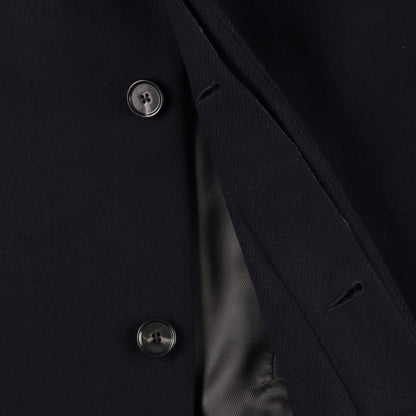 SUNFLOWER WINTER COAT NAVY　ボタン部分