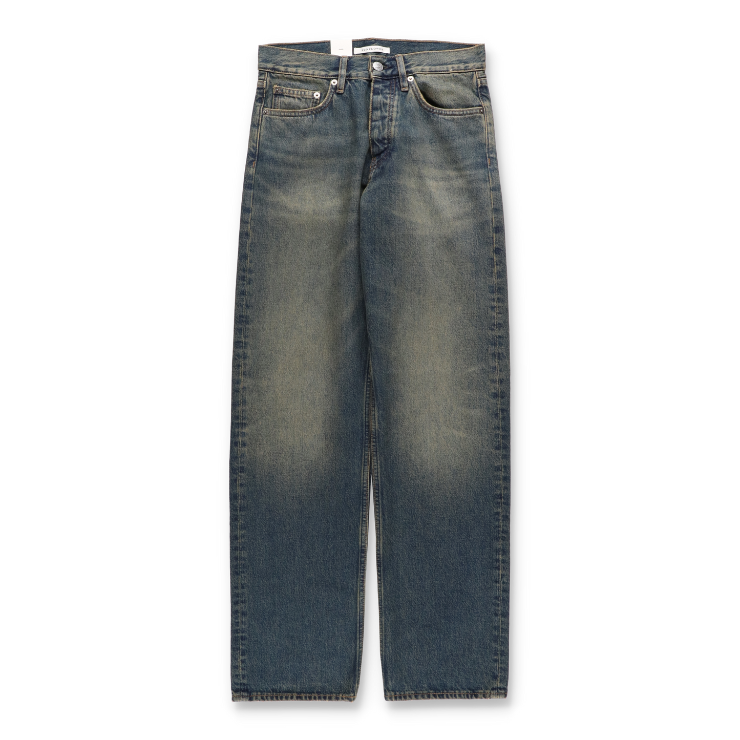 SUNFLOWER LOOSE DENIM DIRTY BLUE　正面