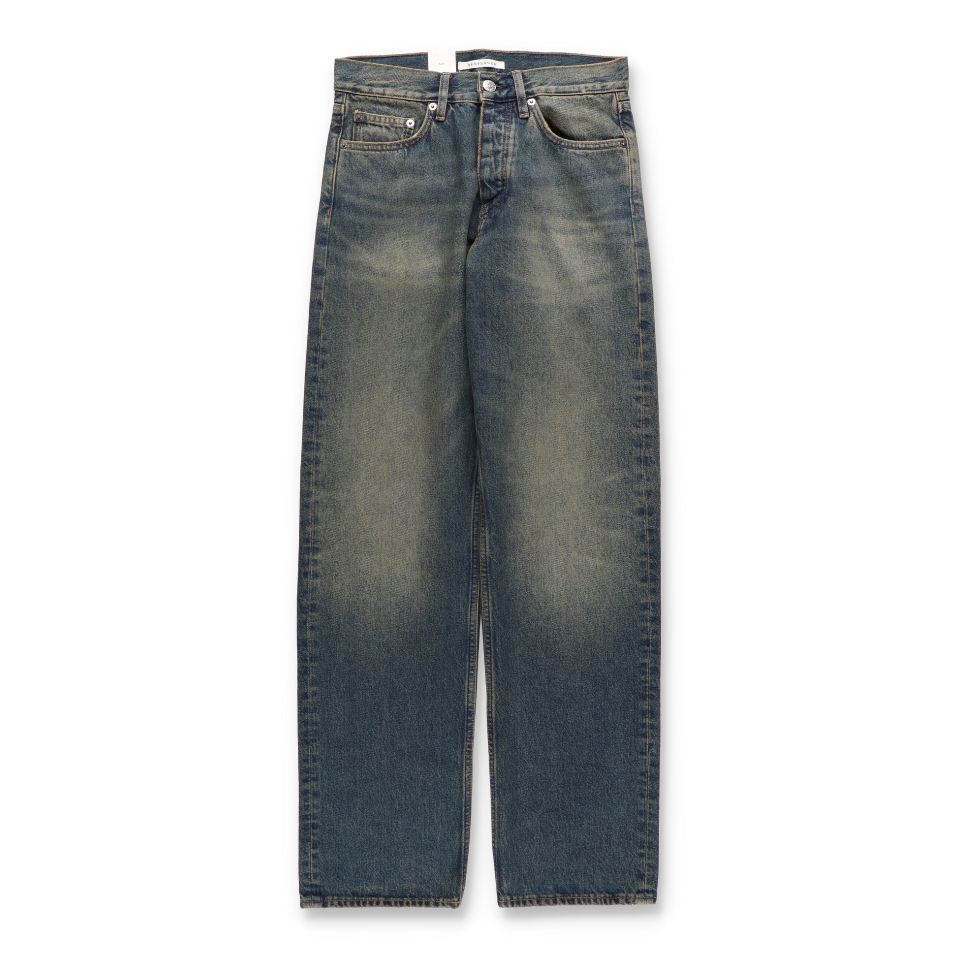 SUNFLOWER LOOSE DENIM DIRTY BLUE　正面