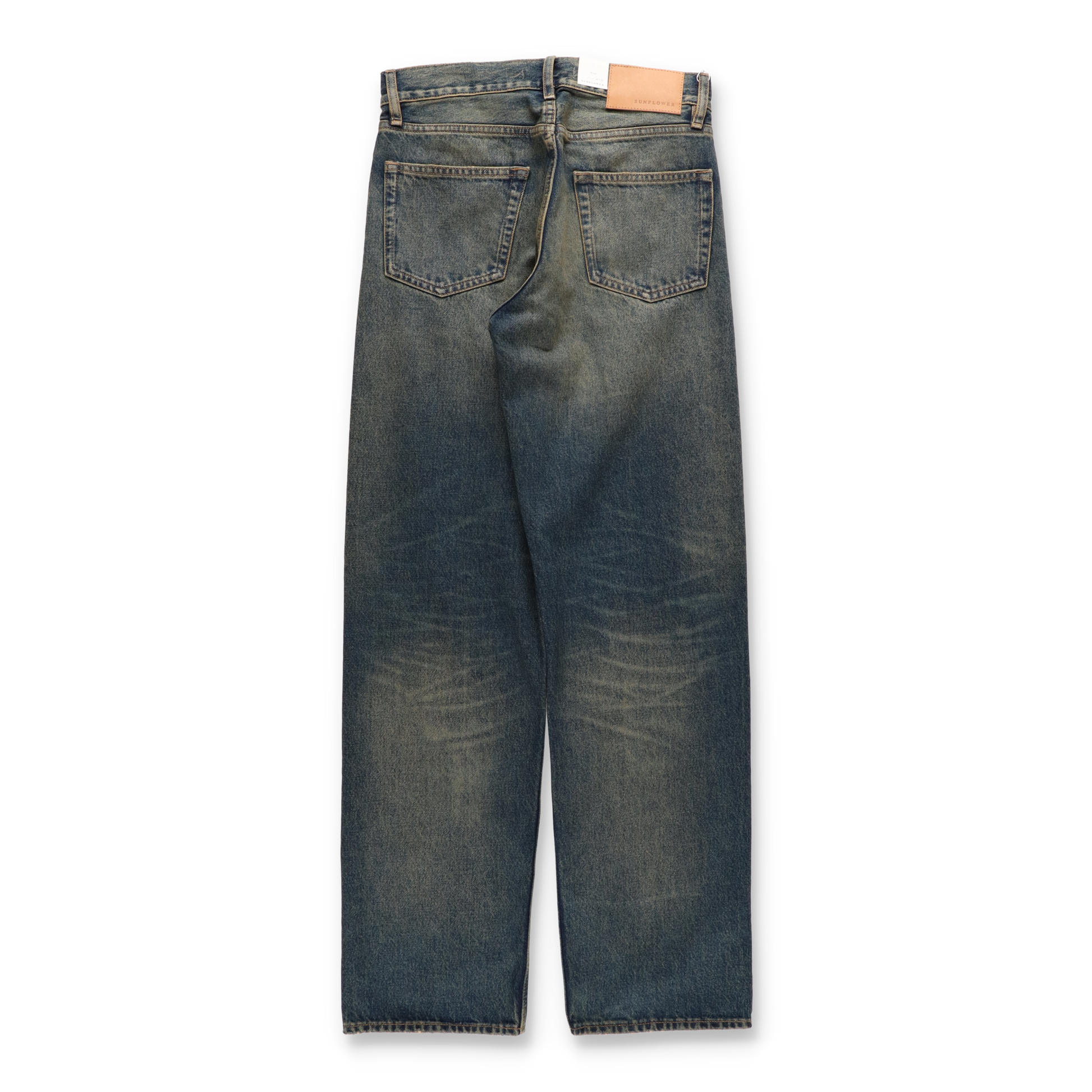 SUNFLOWER LOOSE DENIM DIRTY BLUE　背面
