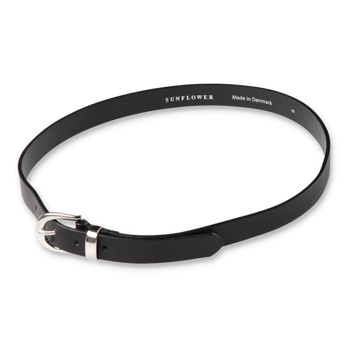 SUNFLOWER SIMPLE BELT 2,5CM BLACK　全体