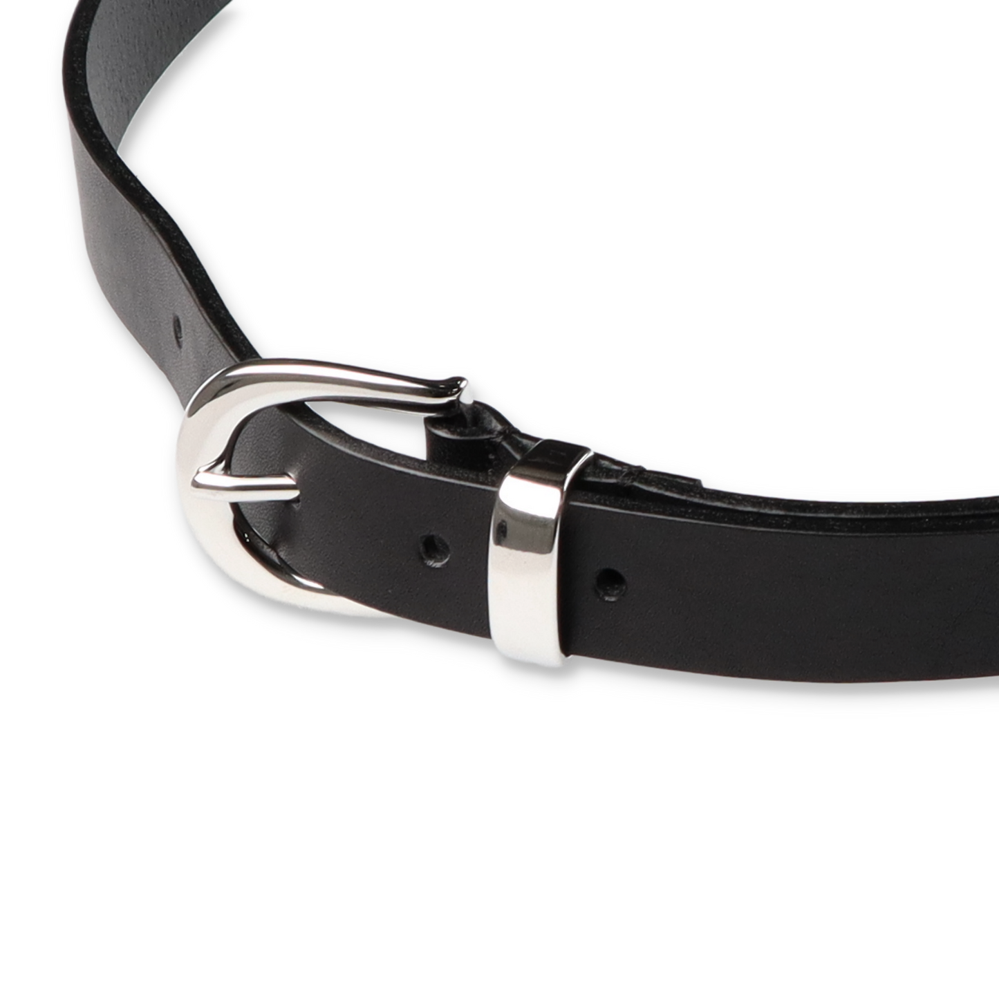 SUNFLOWER SIMPLE BELT 2,5CM BLACK　バックル部分