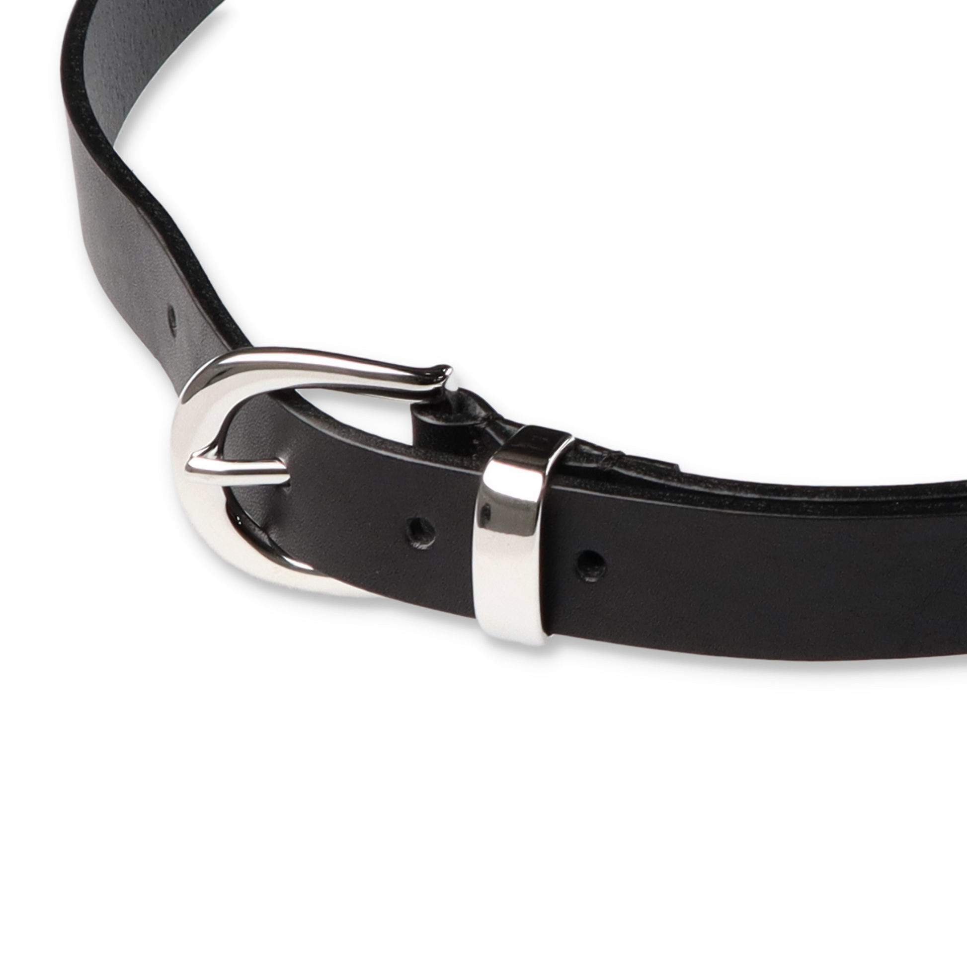 SUNFLOWER SIMPLE BELT 2,5CM BLACK　バックル部分
