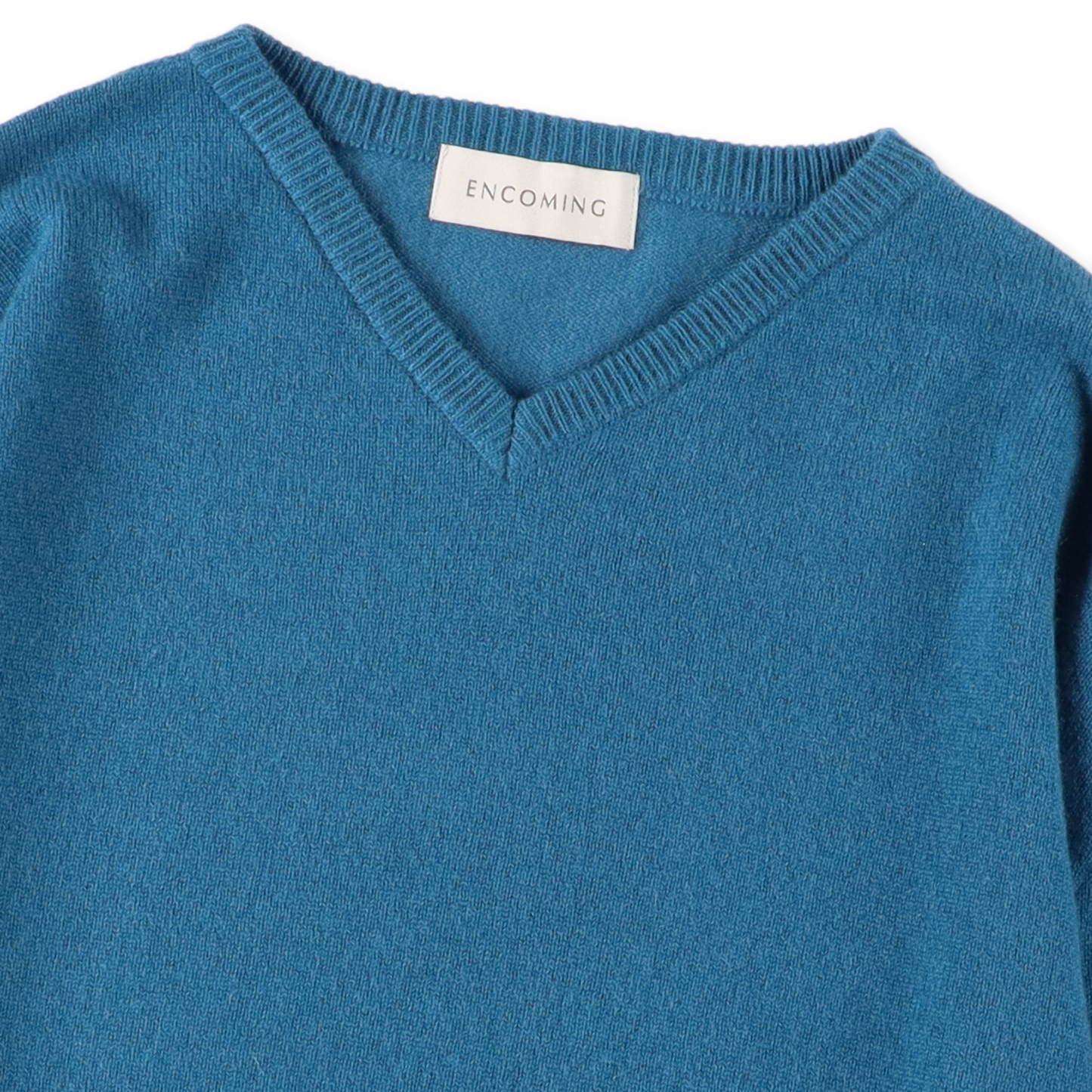 ENCOMING KNITTED V NECK JUMPER LIME【KNVJU-LI】(N)