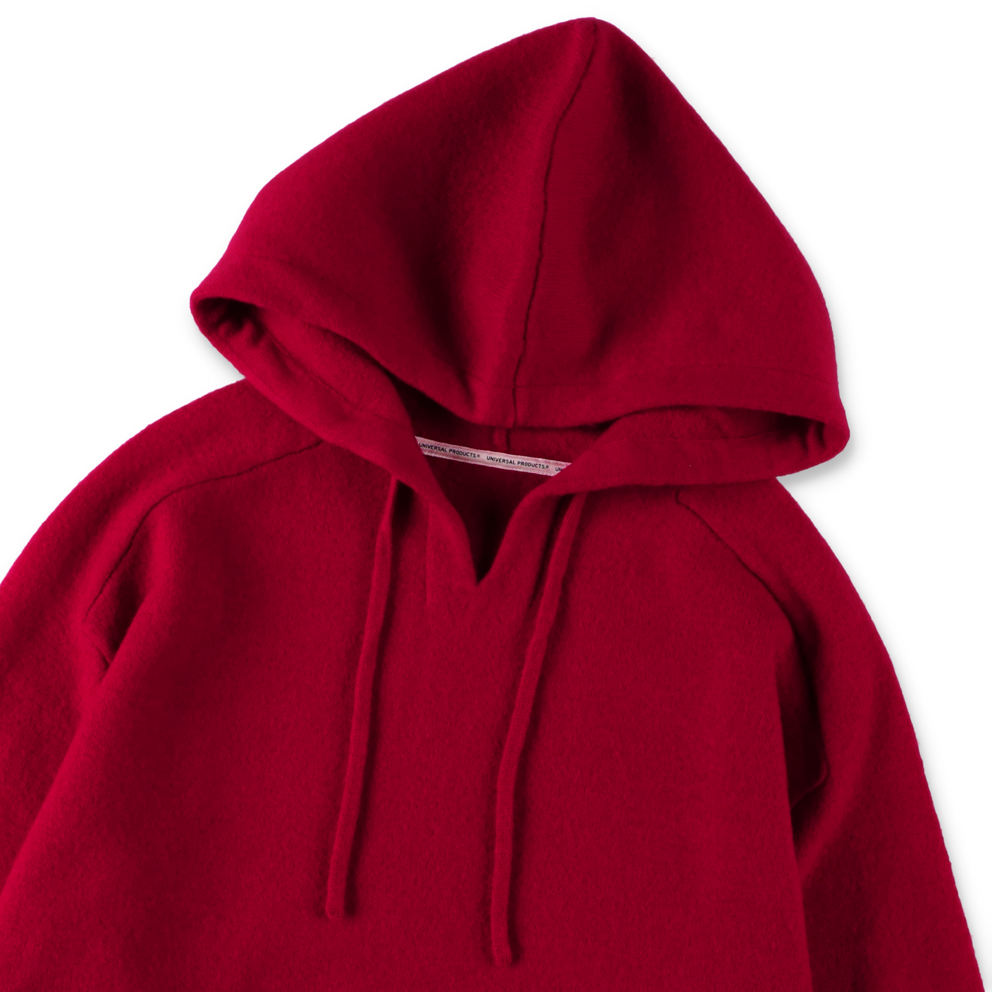 UNIVERSAL PRODUCTS. FELTED MERINO WOOL FOODIE KNIT RED【253-60204】(N)