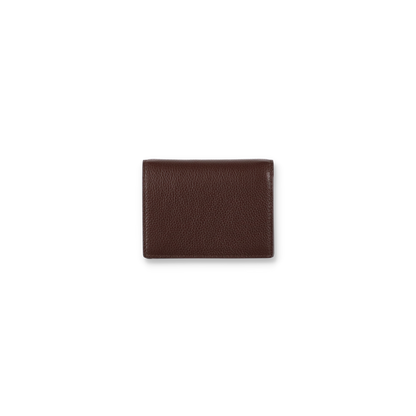 MARNI Leather bifold wallet with Marni Mending embroidery Brown【PFMI0098U0】(N)