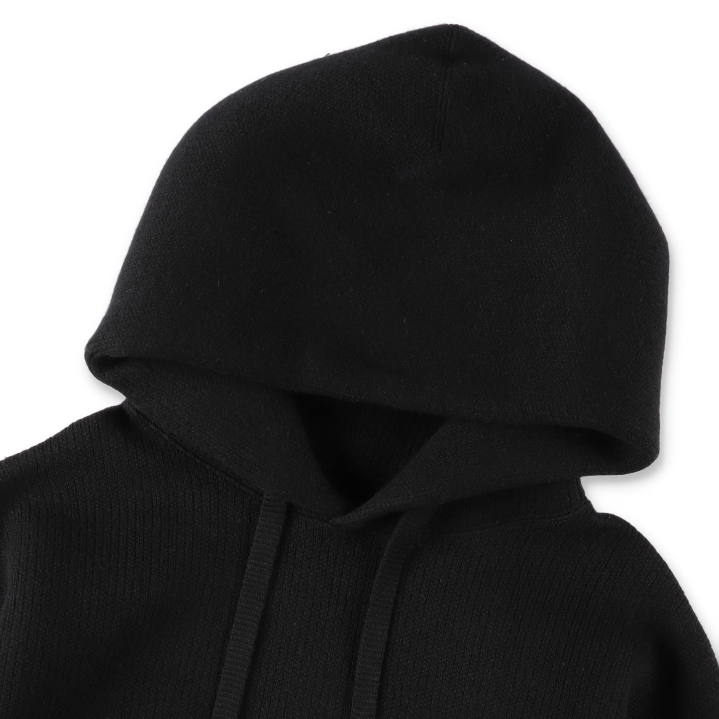 MAYKAM WOOL SWEAT HOODIE BLACK【2502-095】(N)