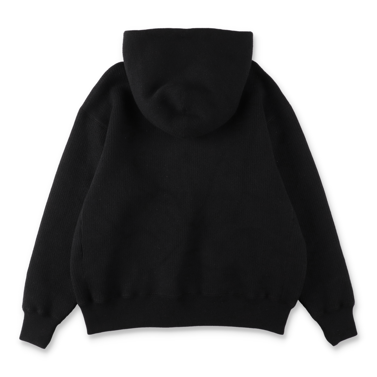 MAYKAM WOOL SWEAT HOODIE BLACK【2502-095】(N)