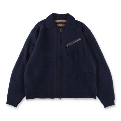 MAYKAM WOOL CASHMERE BLOUZON DARK NAVY【2502-093】(N)