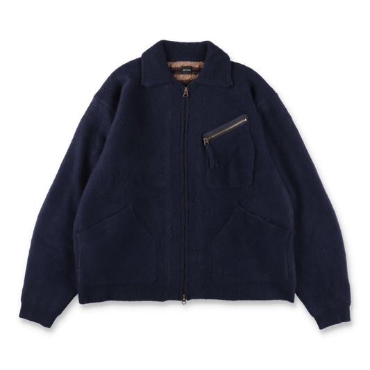 MAYKAM WOOL CASHMERE BLOUZON DARK NAVY【2502-093】(N)