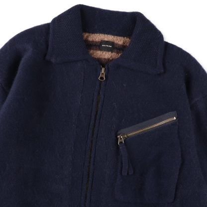 MAYKAM WOOL CASHMERE BLOUZON DARK NAVY【2502-093】(N)