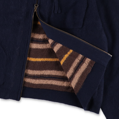 MAYKAM WOOL CASHMERE BLOUZON DARK NAVY【2502-093】(N)