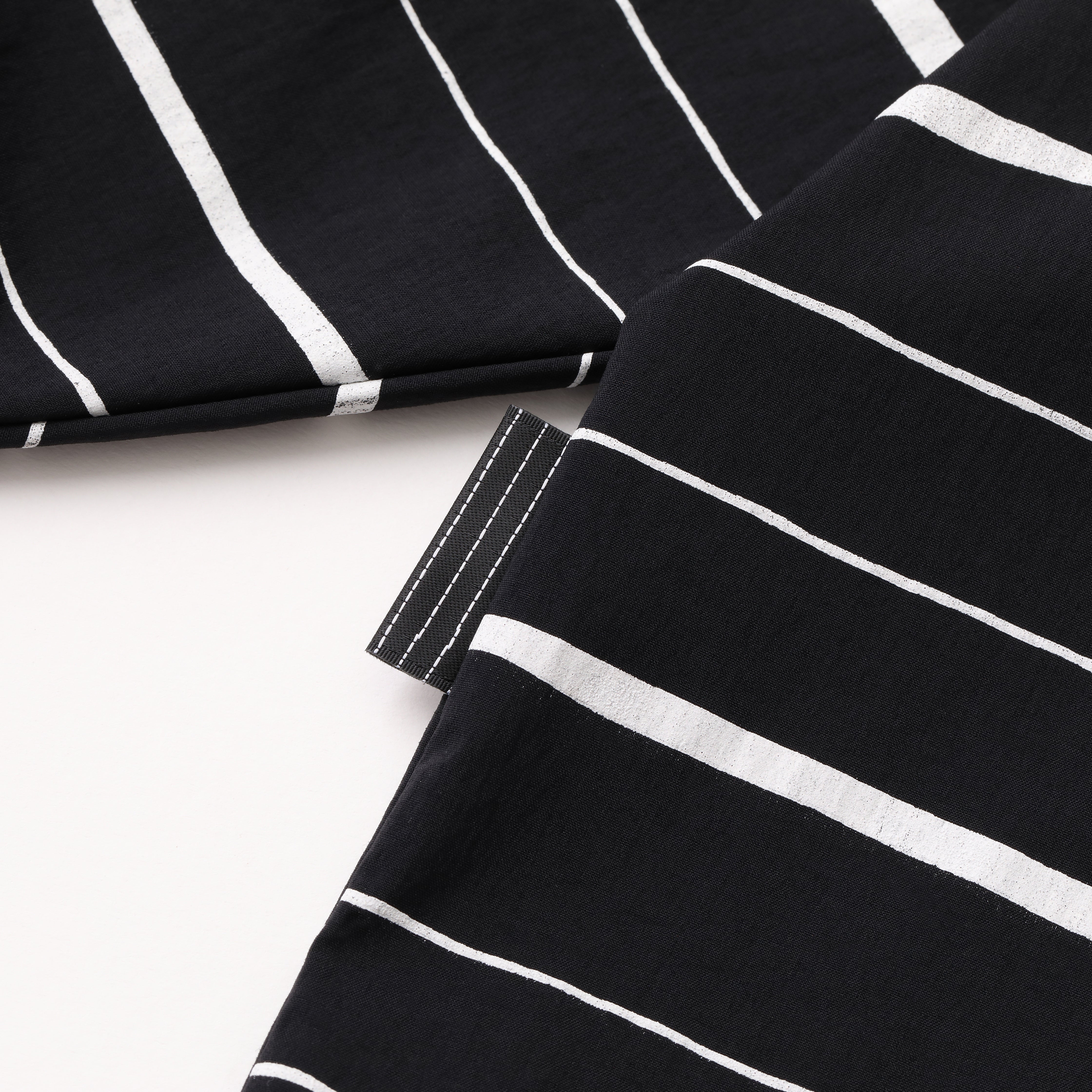 S.F.C SUPER BIG MIX STRIPE LS NYLON TEE - BLACK – STUDY SHOWROOM STORE