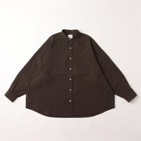 S.F.C  SFC NYLON STITCHED SHIRTS D BROWN【SFCFW25S01】(N)