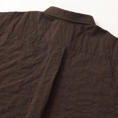 S.F.C  SFC NYLON STITCHED SHIRTS D BROWN【SFCFW25S01】(N)