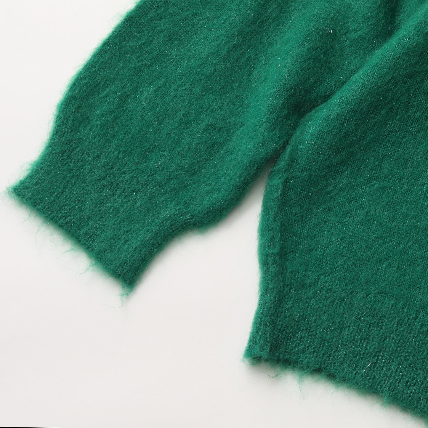 S.F.C LAME MOHAIR CREW GREEN【SFCFW25KN02】(N)