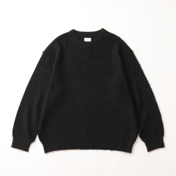 S.F.C LAME MOHAIR CREW BLACK【SFCFW25KN02】(N)
