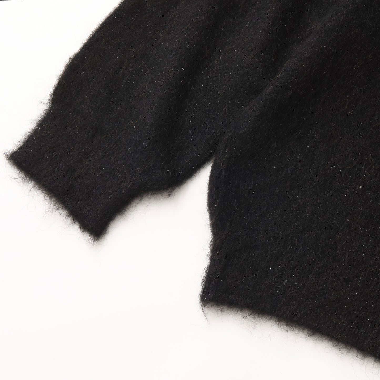 S.F.C LAME MOHAIR CREW BLACK【SFCFW25KN02】(N)