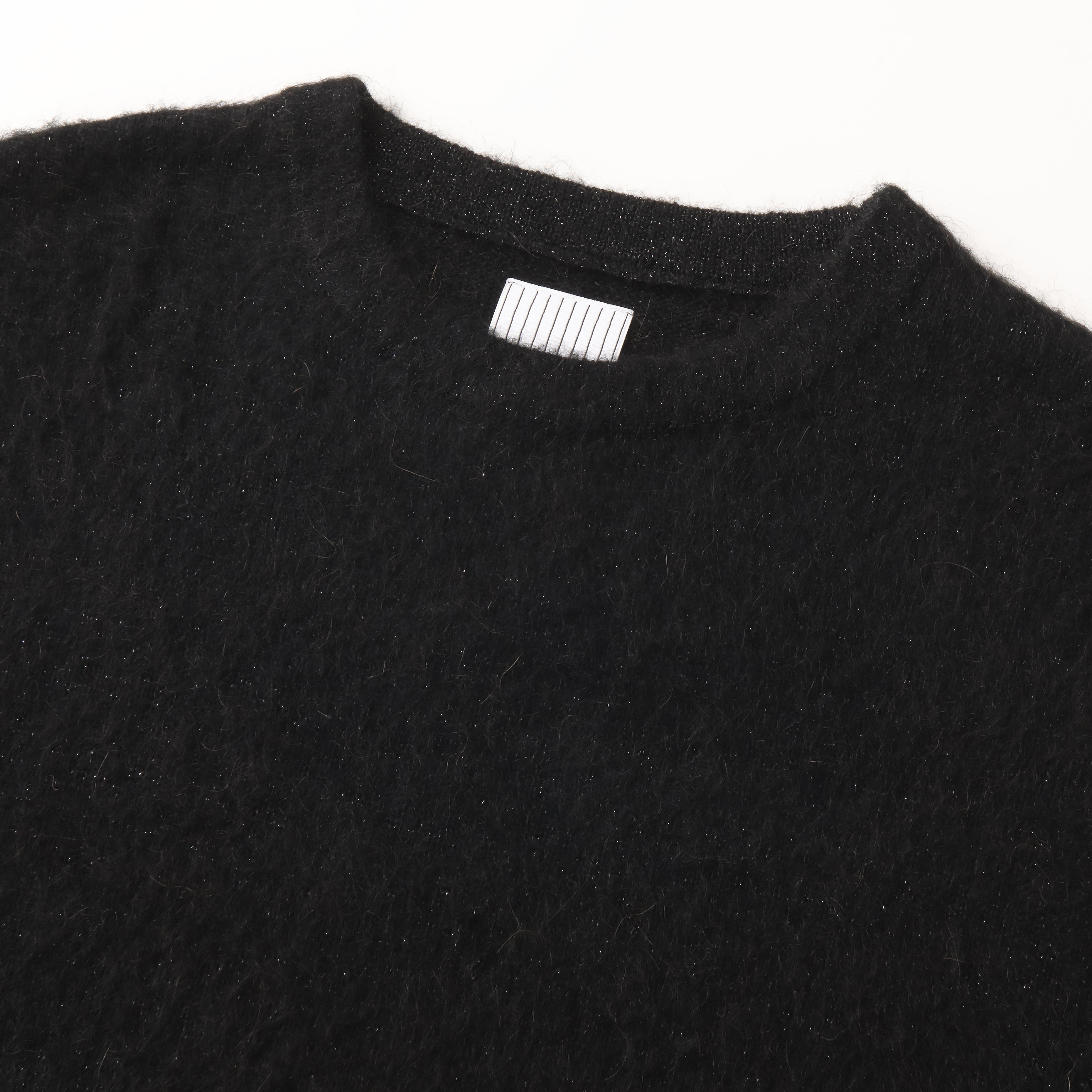 S.F.C LAME MOHAIR CREW - BLACK – STUDY SHOWROOM STORE