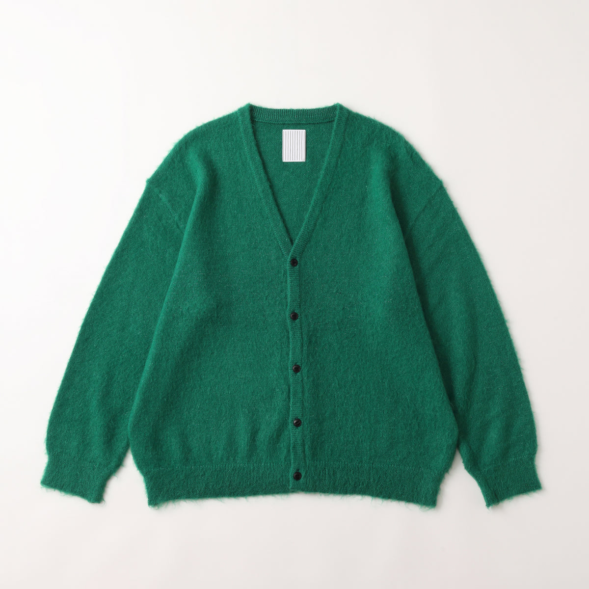 VINTAGE 3Dニット カーディガン オーストラリア製 M limnos 緑 