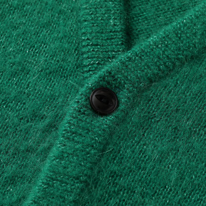 S.F.C LAME MOHAIR CARDIGAN GREEN【SFCFW25KN01】(N)