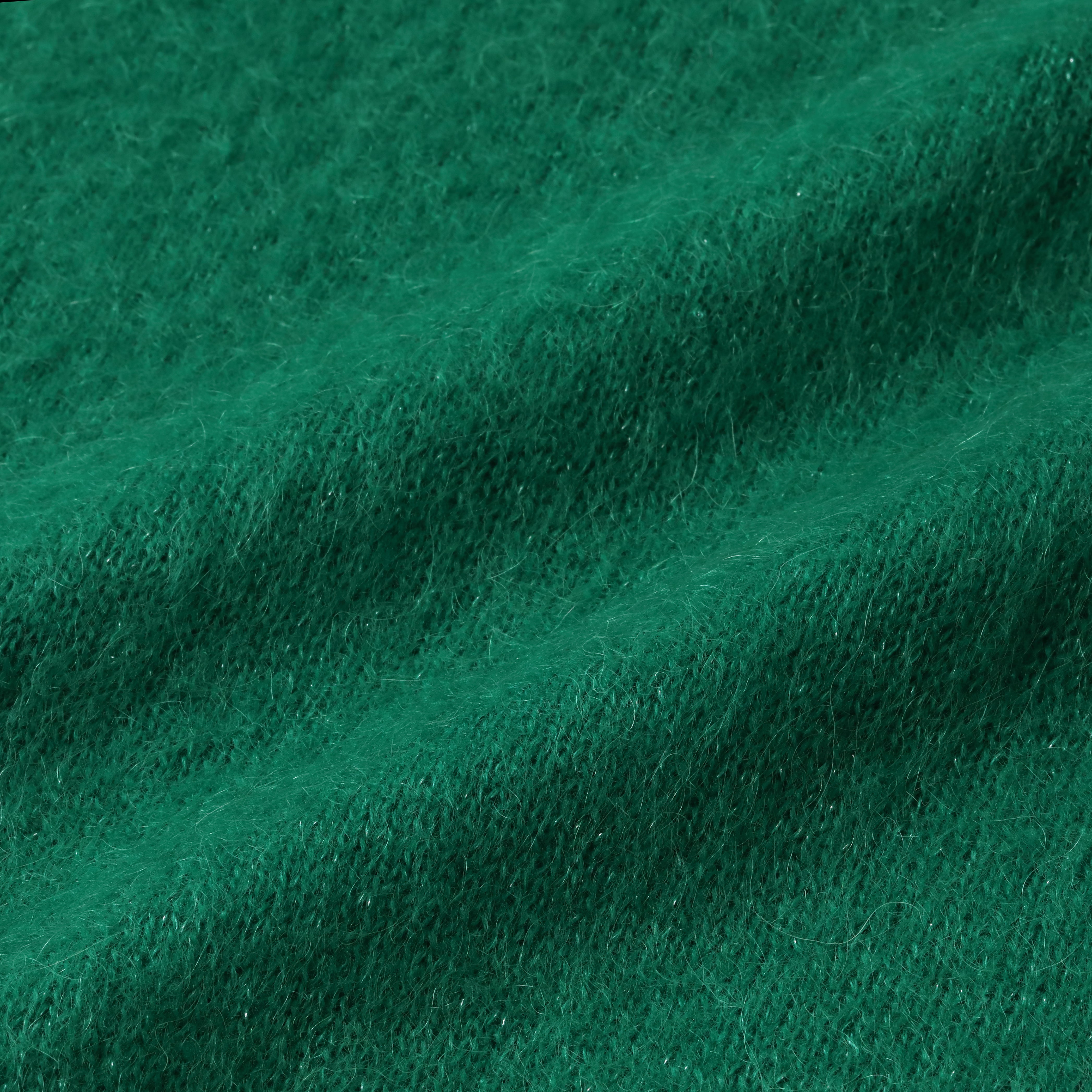 S.F.C LAME MOHAIR CARDIGAN - GREEN – STUDY SHOWROOM STORE