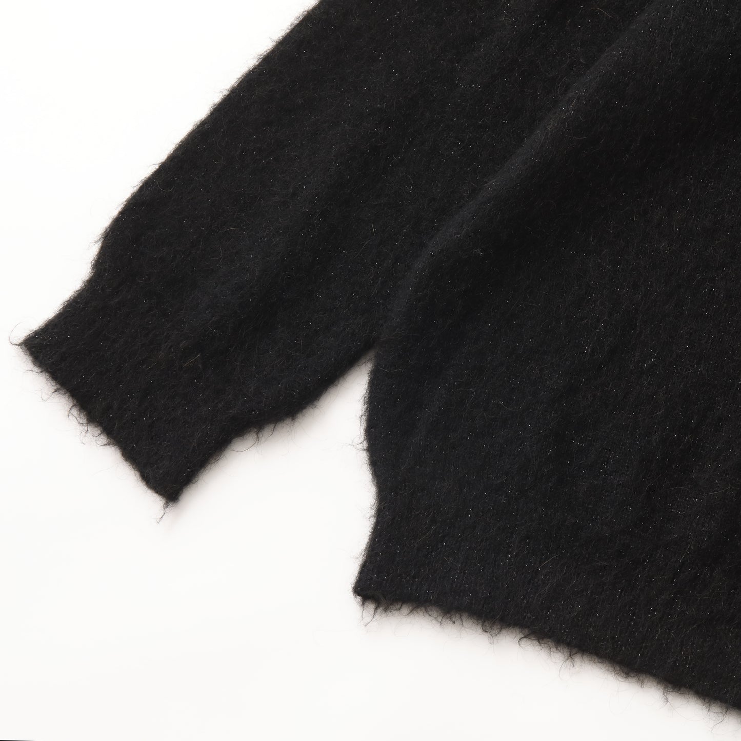 S.F.C LAME MOHAIR CARDIGAN BLACK【SFCFW25KN01】