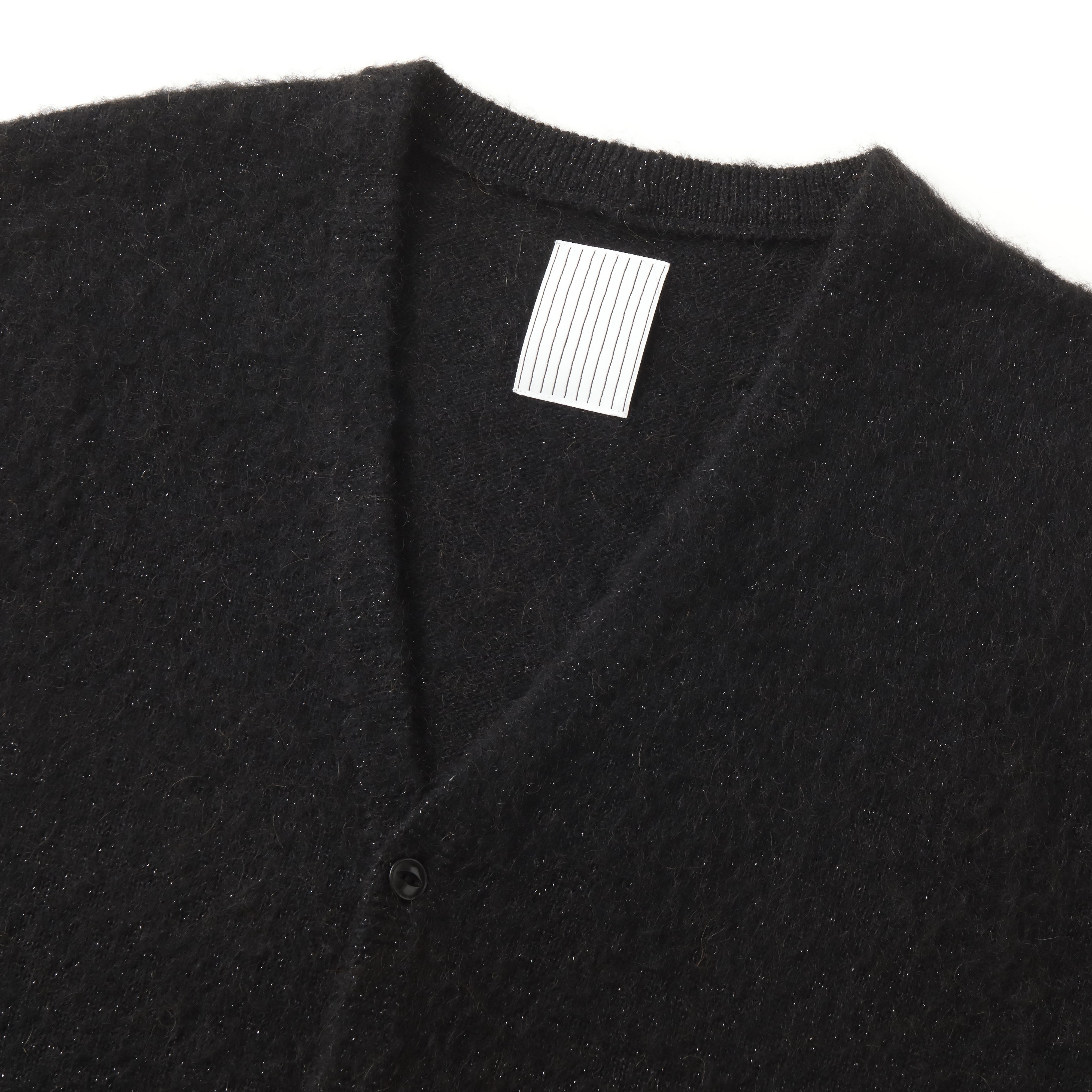 S.F.C LAME MOHAIR CARDIGAN - BLACK – STUDY SHOWROOM STORE