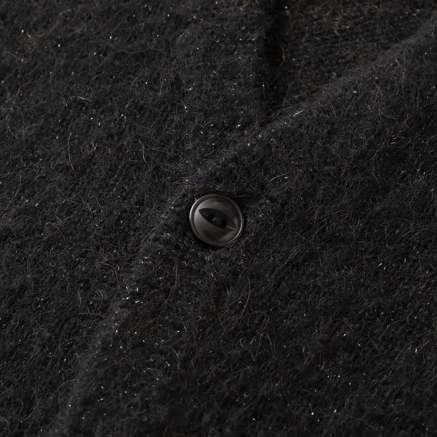 S.F.C LAME MOHAIR CARDIGAN BLACK【SFCFW25KN01】