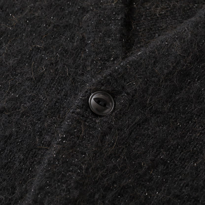 S.F.C LAME MOHAIR CARDIGAN BLACK【SFCFW25KN01】