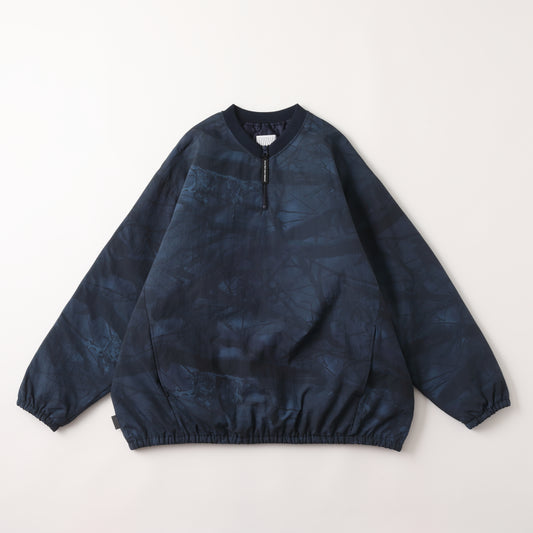 S.F.C BASEBALL HALF ZIP JACKET NAVY TREE CAMO【SFCFW25J03】(N)