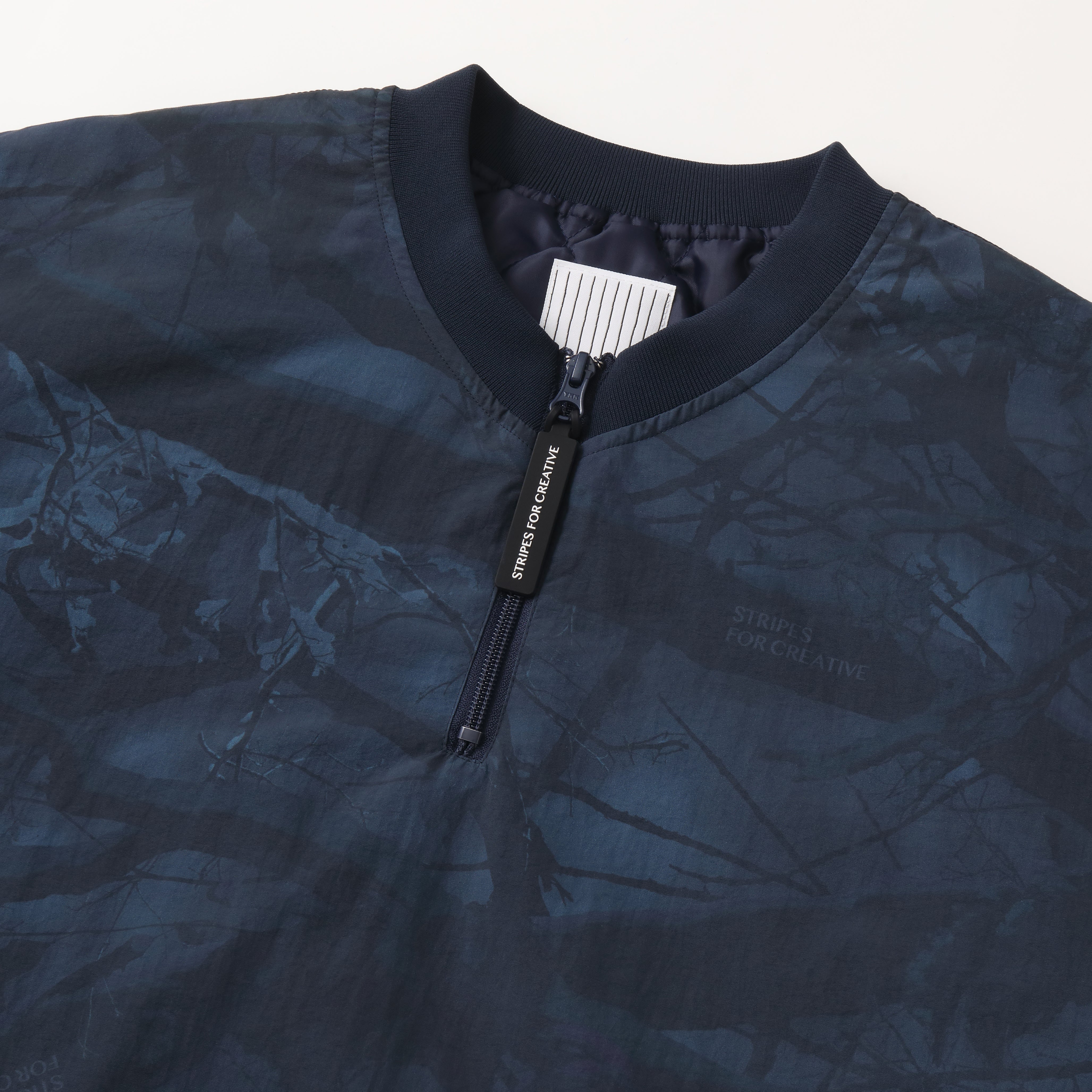 S.F.C HALF ZIP JACKET JACKET - NAVY TREE CAMO – STUDY SHOWROOM STORE