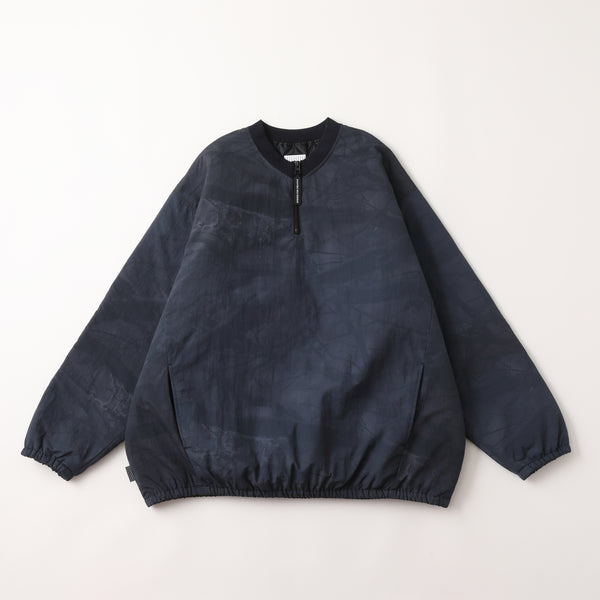S.F.C BASEBALL HALF ZIP JACKET BLACK TREE CAMO【SFCFW25J03】(N)