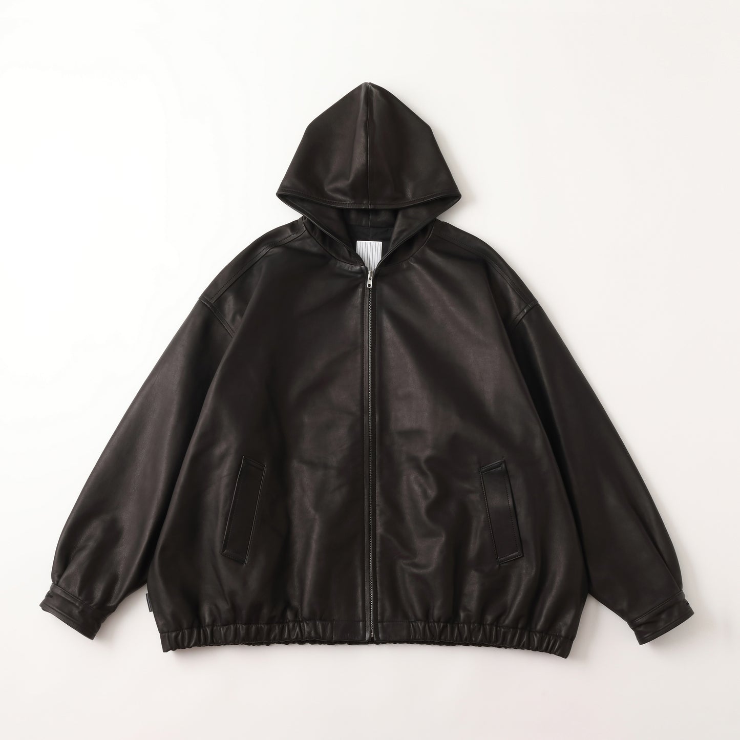 S.F.C LEATHER HOODIE JACKET BLACK【SFCFW25J01】(N)