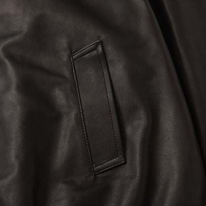 S.F.C LEATHER HOODIE JACKET BLACK【SFCFW25J01】(N)