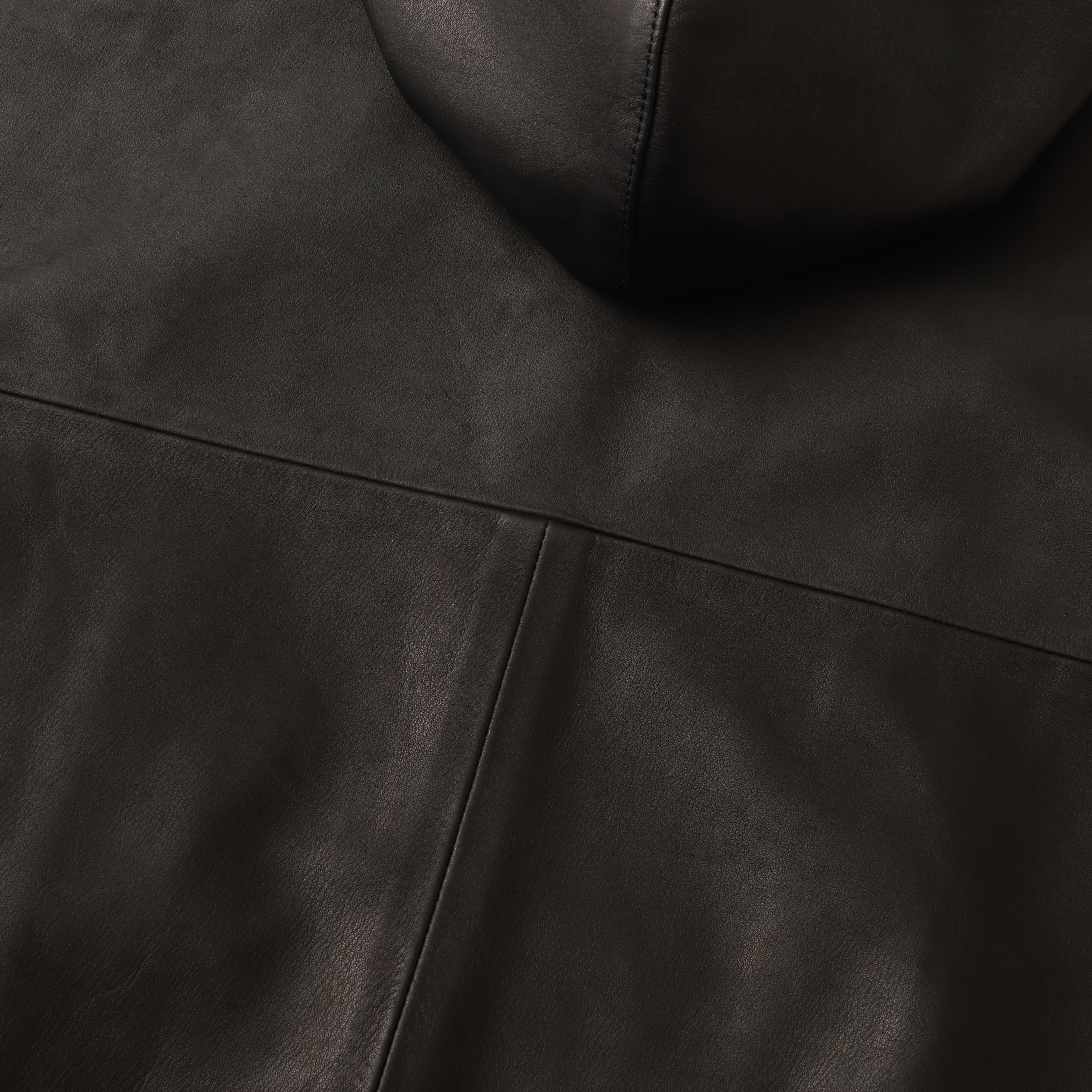 S.F.C - LEATHER HOODIE JACKET BLACK – STUDY SHOWROOM STORE