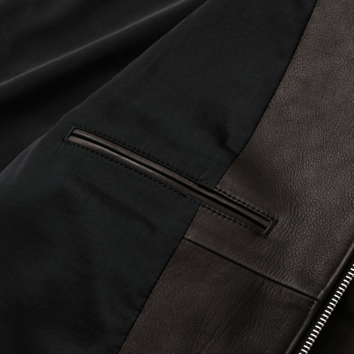 S.F.C LEATHER HOODIE JACKET BLACK【SFCFW25J01】(N)