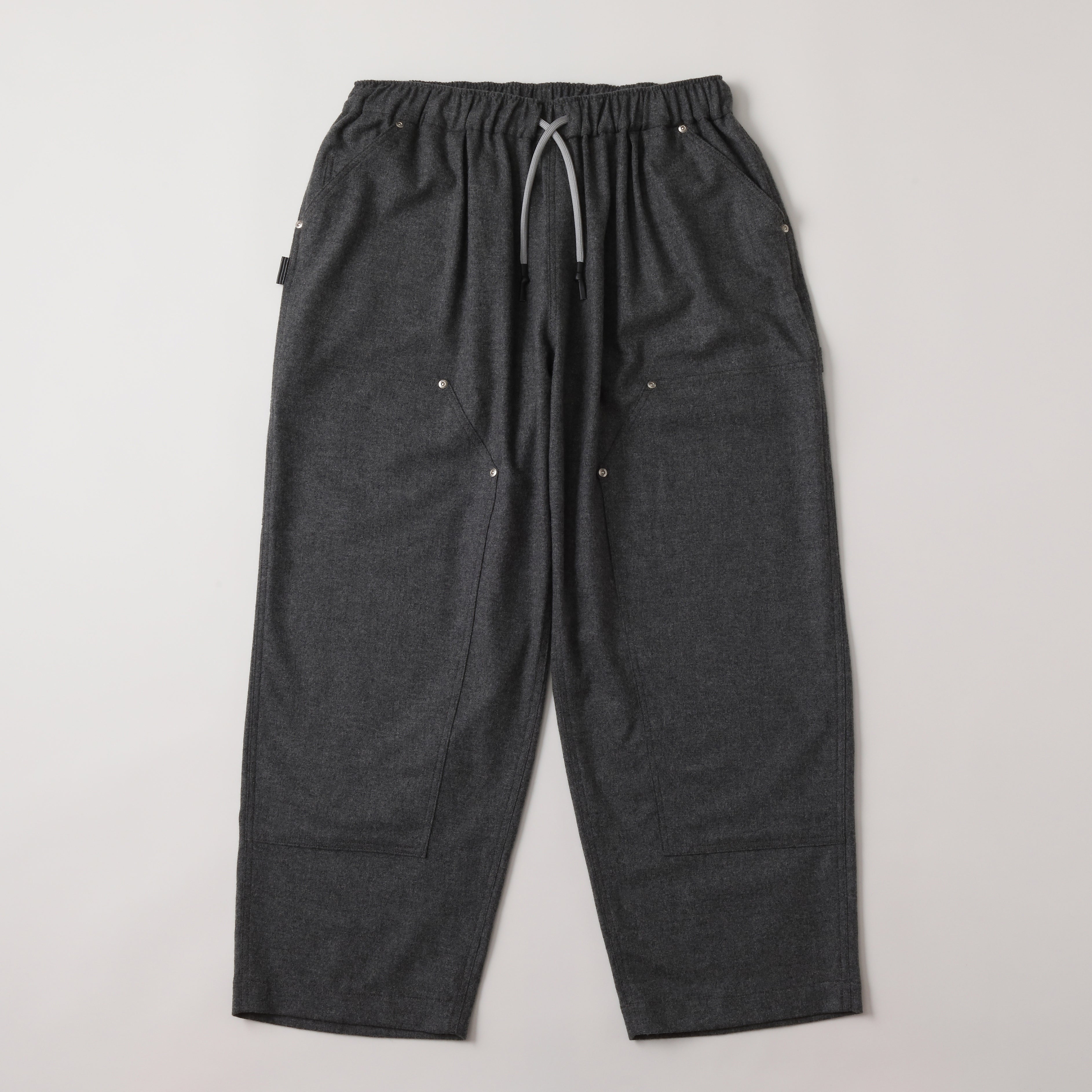 S.F.C CASHMERE WOOL DOUBLE KNEE PANTS - GREY M – STUDY SHOWROOM STORE