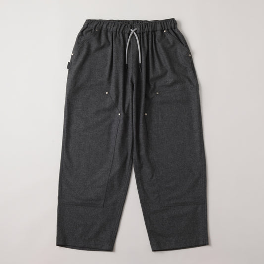 S.F.C  CASHMERE WOOL DOUBLE KNEE PANTS GREY M【SFCFW25P08】(N)