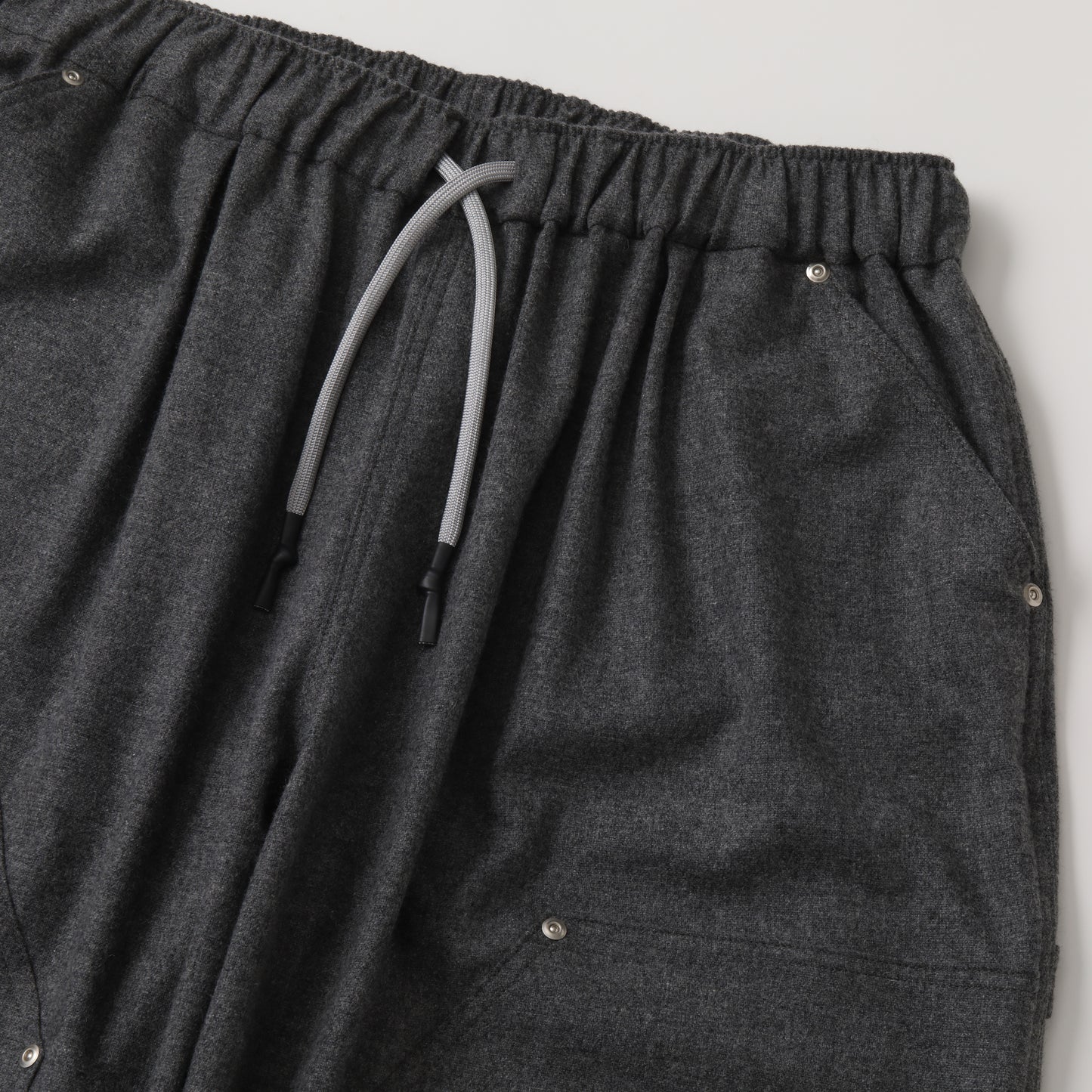 S.F.C  CASHMERE WOOL DOUBLE KNEE PANTS GREY M【SFCFW25P08】(N)