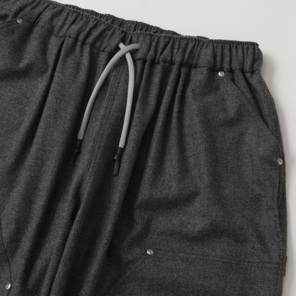 S.F.C  CASHMERE WOOL DOUBLE KNEE PANTS GREY M【SFCFW25P08】(N)