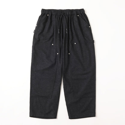 S.F.C  CASHMERE WOOL DOUBLE KNEE PANTS BLACK M【SFCFW25P08】(N)